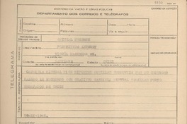 [Telegrama] 1945 nov. 28, [Brasil] [al] Presbítero Le Court, Santiago, Chile