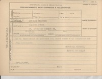 [Telegrama] 1945 nov. 23, [Brasil] [a] Ernesto Feder, [Rio de Janeiro, Brasil]