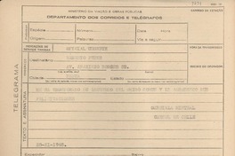 [Telegrama] 1945 nov. 23, [Brasil] [a] Ernesto Feder, [Rio de Janeiro, Brasil]