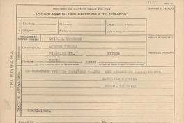 [Telegrama] 1945 nov. 28, [Brasil] [a] Leonor Posada, [Rio de Janeiro, Brasil]