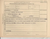 [Telegrama] 1945 dic. 4, [Brasil] [a] Maruja Mendilaharsu, Montevideo, Uruguay