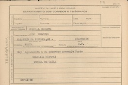 [Telegrama] 1945 nov. 28, [Brasil] [a] Aldo Delfino, [Rio de Janeiro, Brasil]