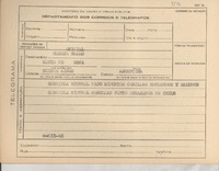 [Telegrama] 1945 dic. 4, [Brasil] [a] Maruja Mallo, Buenos Aires, Argentina