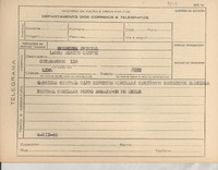 [Telegrama] 1945 dic. 4, [Brasil] [a] Laura Albizu Campos, Lima, Perú