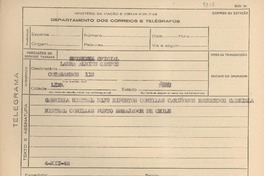 [Telegrama] 1945 dic. 4, [Brasil] [a] Laura Albizu Campos, Lima, Perú