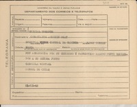 [Telegrama] 1945 nov. 21, [Brasil] [a] Comandante Agustín Prat, Río de Janeiro