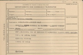 [Telegrama] 1945 nov. 21, [Brasil] [a] Comandante Agustín Prat, Río de Janeiro