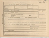 [Telegrama] 1945 nov. 20, [Brasil] [a] Murilo Méndez [i.e. Mendes], [Rio de Janeiro, Brasil]