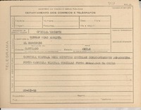 [Telegrama] 1945 nov. 22, [Brasil] [a] Hernán Díaz Arrieta, Santiago, Chile