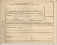 [Telegrama] 1945 nov. 20, [Brasil] [a] Luis Silva, Santiago, Chile