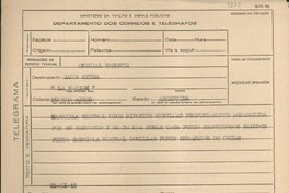 [Telegrama] 1945 dic. 21, [Brasil] [a] Luis Mitre, Buenos Aires, Argentina