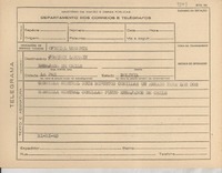 [Telegrama] 1945 nov. 21, [Brasil] [a] Joaquín Larraín, La Paz, Bolivia