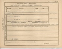 [Telegrama] 1945 nov. 21, [Brasil] [a] Embajada de Chile, Bogotá, Colombia
