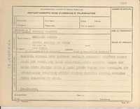 [Telegrama] 1945 nov. 19, [Brasil] [a] Benjamín Merino, Sao Paulo, [Brasil]