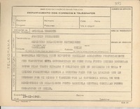 [Telegrama] 1945 nov. 19, [Brasil] [a] Joaquín Fernández, Santiago, Chile