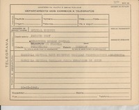 [Telegrama] 1945 nov. 20, [Brasil] [a] Jacques Remy, Montevideo, Uruguay