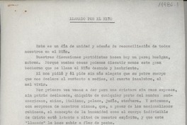 Llamado por el niño