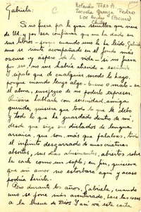 [Carta] 1952 ene. 1, Pocuro, Los Andes, Chile [a] Gabriela Mistral, Italia