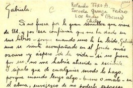 [Carta] 1952 ene. 1, Pocuro, Los Andes, Chile [a] Gabriela Mistral, Italia
