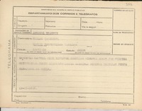 [Telegrama] 1945 nov. 19, [Brasil] [a] Carlos Casanueva, Santiago, Chile