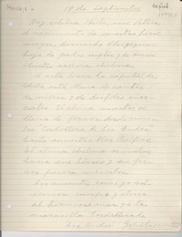 Mensaje a Chile 18 de septiembre de 1956
