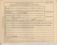 [Telegrama] 1945 nov. 21, [Brasil] [a] Celso Vargas, Santiago, Chile