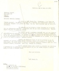 [Carta] 1952 mar. 10, Santiago [a] Gabriela Mistral, Nápoles, Italia