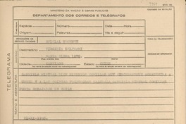 [Telegrama] 1945 nov. 21, [Brasil] [a] Virginia Beltrami, Santiago, Chile