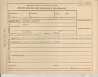 [Telegrama] 1945 nov. 21, [Brasil] [a] Conep, Santiago, Chile