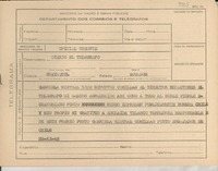 [Telegrama] 1945 nov. 22, [Brasil] [al] Diario El Telégrafo de Guayaquil, Ecuador