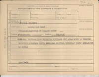 [Telegrama] 1945 nov. 22, [Brasil] [a] Carlos MacLean, Montevideo, Uruguay