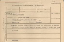 [Telegrama] 1945 nov. 22, [Brasil] [a] Carlos MacLean, Montevideo, Uruguay