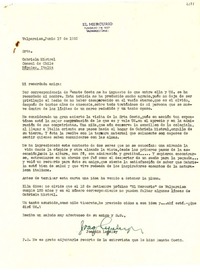 [Carta] 1952 jun. 17, Valparaíso, Chile [a] Gabriela Mistral, Nápoles, Italia