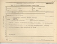 [Telegrama] 1945 nov. 19, [Brasil] [a] Miguel Cruchaga, Santiago, Chile