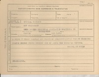 [Telegrama] 1945 nov. 23, [Brasil] [a] Ney Guimaraes, Santos, Sao Paulo