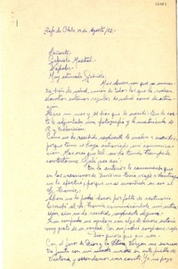 [Carta] 1952 ago. 19, Victoria, Chile [a] Gabriela Mistral, Nápoles, [Italia]