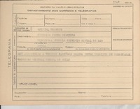 [Telegrama] 1945 nov. 27, [Brasil] [a] Teresita Porto Silveira, [Rio de Janeiro, Brasil]