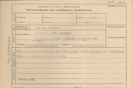 [Telegrama] 1945 nov. 27, [Brasil] [a] Teresita Porto Silveira, [Rio de Janeiro, Brasil]