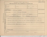 [Telegrama] 1945 nov. 27, [Brasil] [a] Carlos Zeballos Menendes, Guayaquil, Ecuador