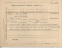 [Telegrama] 1945 nov. 26, [Brasil] [a los] Señores Mir y Muxi, Santiago, Chile