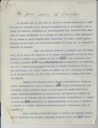 Un poco sobre el Ecuador