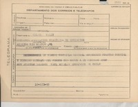 [Telegrama] 1945 dic. 10, [Brasil] [a] Celso Kelly, Río de Janeiro