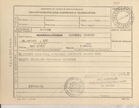 [Telegrama] 1945 dic. 13, Petrópolis [a] Carolina Ribeiro, Sao Paulo