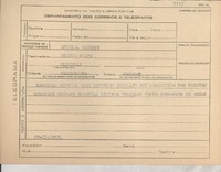 [Telegrama] 1945 nov. 27, [Brasil] [a] Miguel Bravo, Montevideo, Uruguay