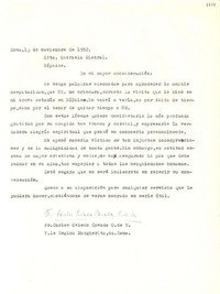 [Carta] 1952 nov. 13, Roma [a] Gabriela Mistral, Nápoles