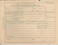 [Telegrama] 1945 nov. 27, [Brasil] [a] Dalmeida [i.e. D'Almeida] Vitor, Sao Paulo, [Brasil]