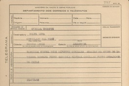 [Telegrama] 1945 nov. 21, [Brasil] [a] Melva Luna, Buenos Aires, Argentina