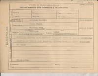 [Telegrama] 1945 nov. 28, [Brasil] [a] Pedro Prado, Santiago, Chile