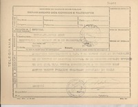 [Telegrama] 1946 ene. 20, Petrópolis [a] Sr. Souza Adao, Petrópolis