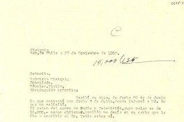 [Carta] 1952 nov. 27, Victoria, Chile [a] Gabriela Mistral, Nápoles, Italia